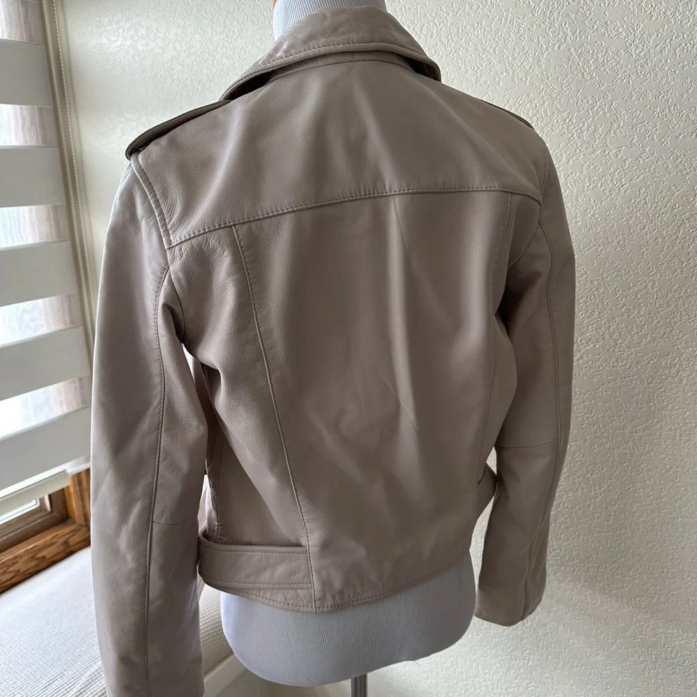 New! ALL SAINTS Leather Jacket - Picture 4 of 8